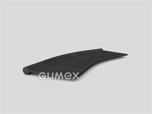 "I" Gummiprofil, 59x8/2mm, 70°ShA, EPDM, -40°C/+100°C, schwarz, 